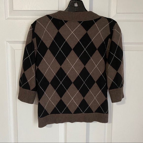 ARGYLE SWEATER SHRUG - Picture 5 of 6
